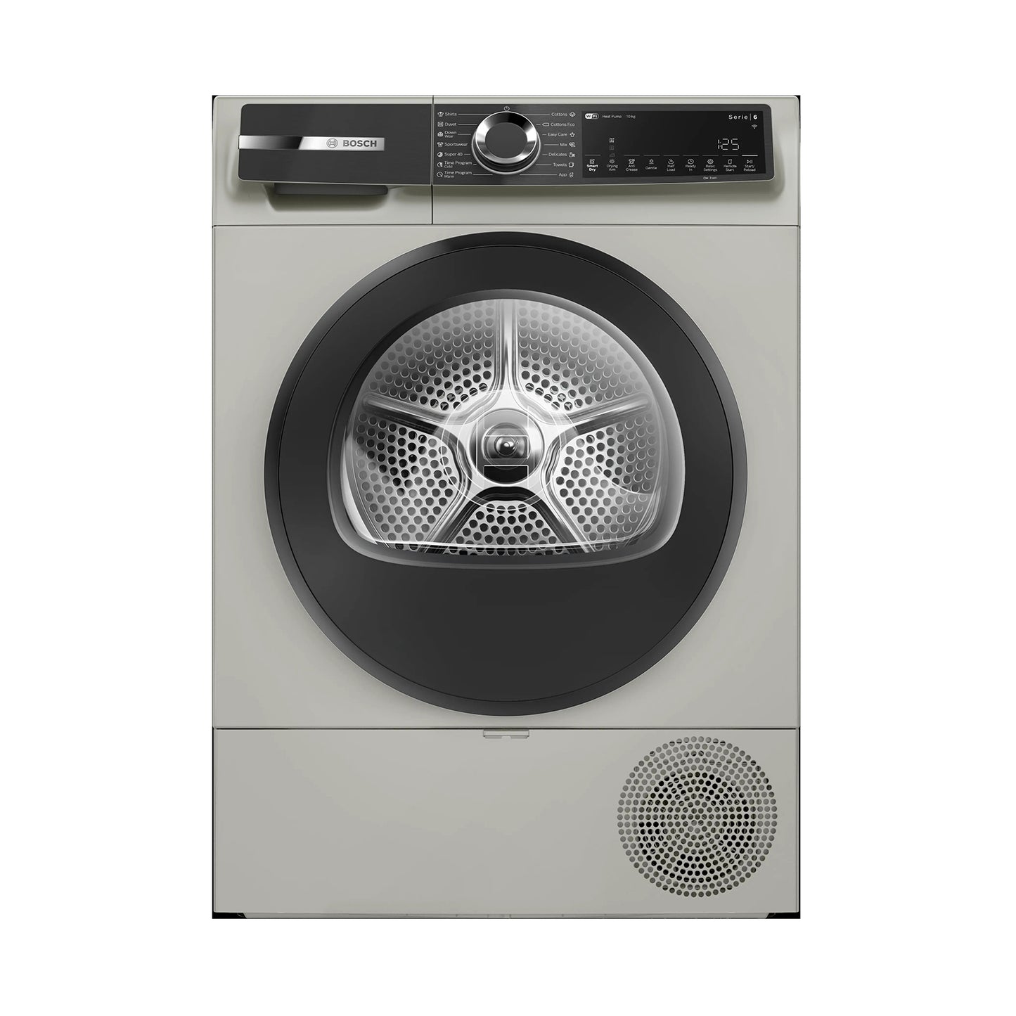 BOSCH Dryer 10KG Heat Pump Series 6 Home Connect Inox