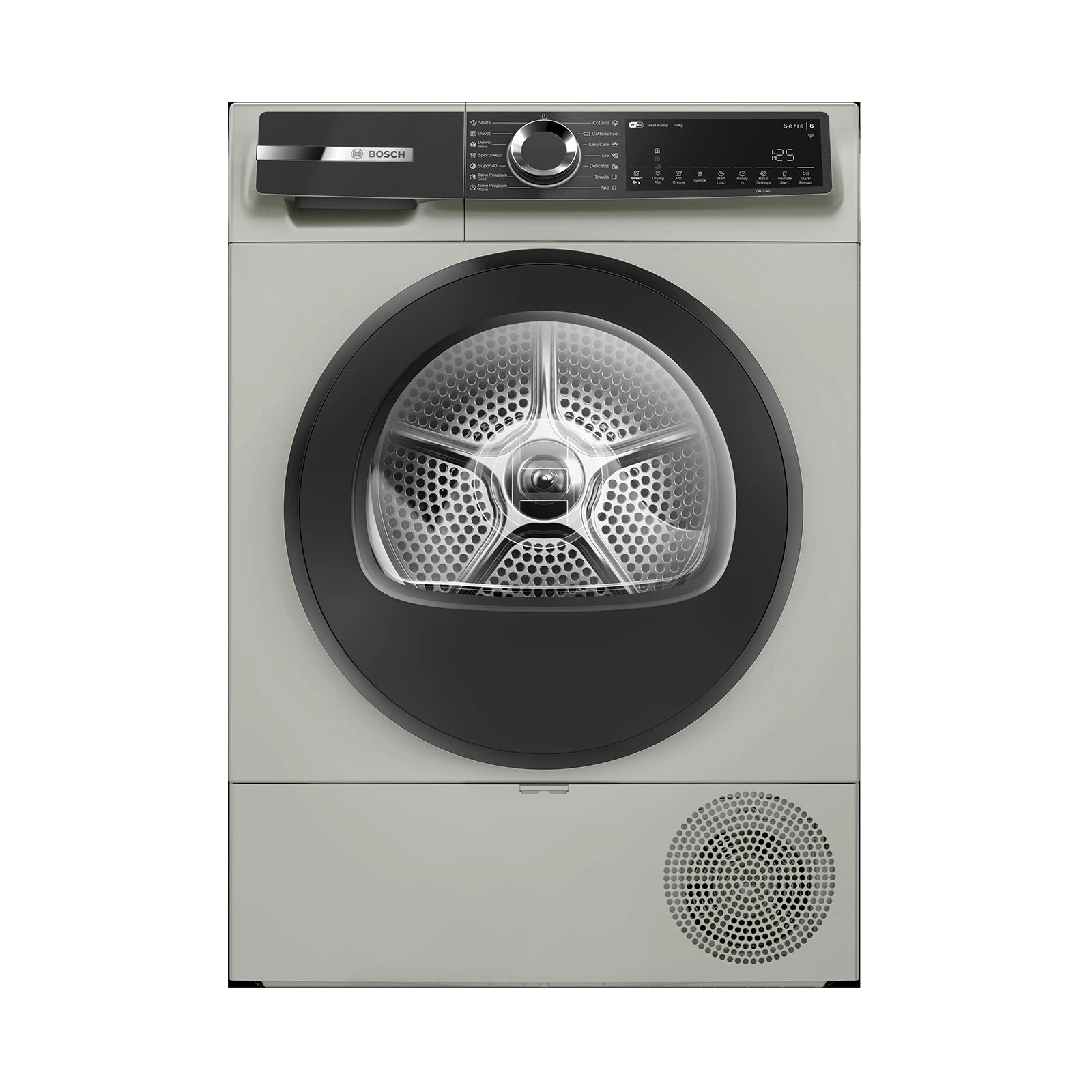 BOSCH Dryer 10KG Heat Pump Series 6 Home Connect Inox