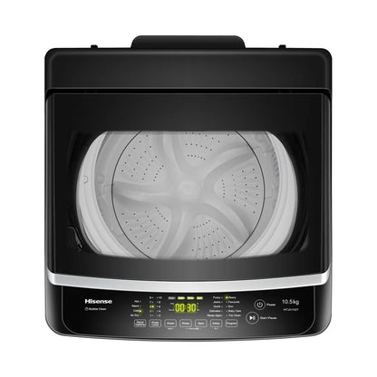 HISENSE Washer 10.5 Kg Top Load Titanium