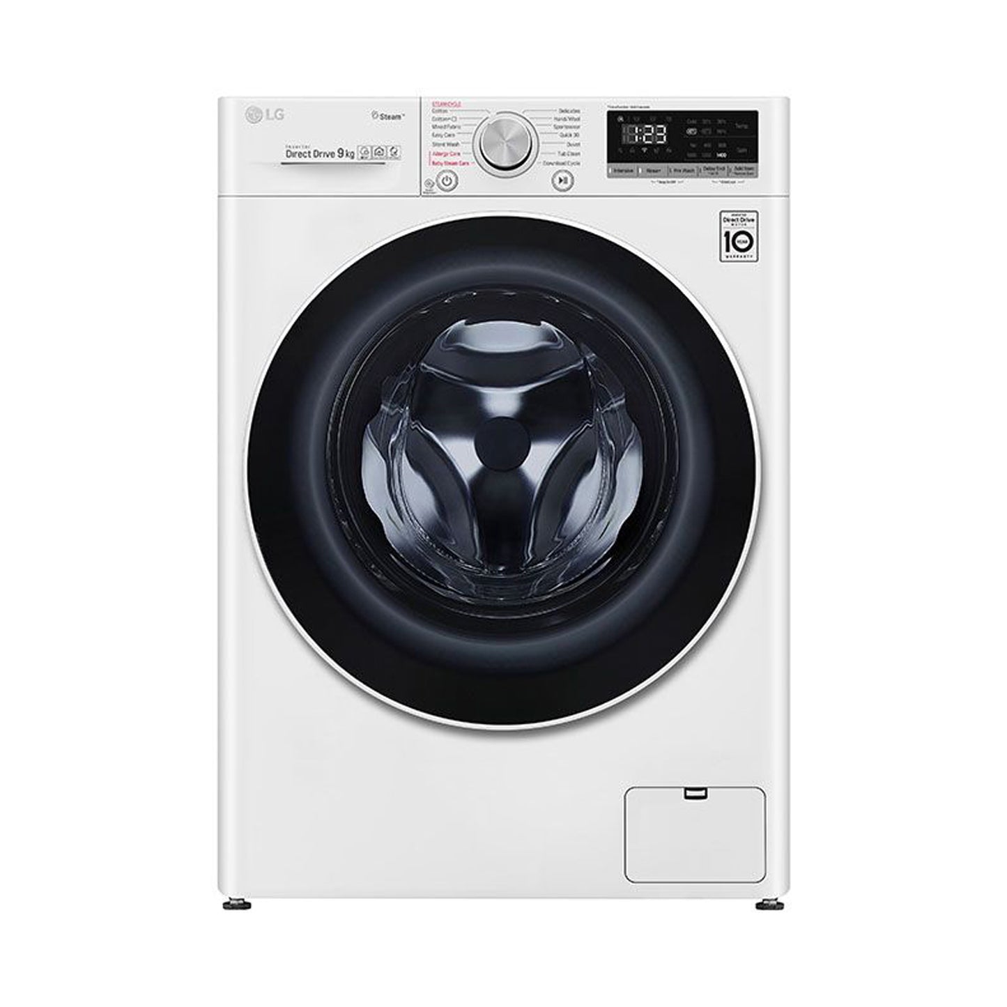 LG Washer 9Kg Front Load 1400 RPM Vivace White