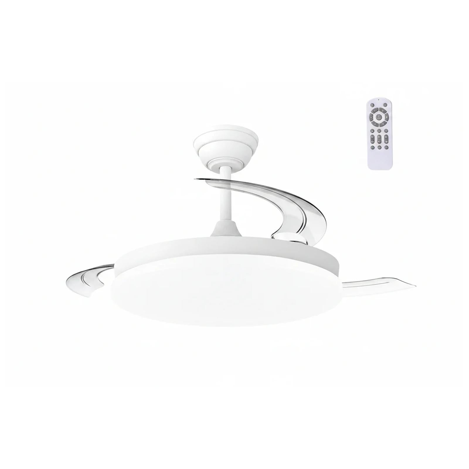 Wave Retractable Ceiling Fan 42" With remote control WAVE