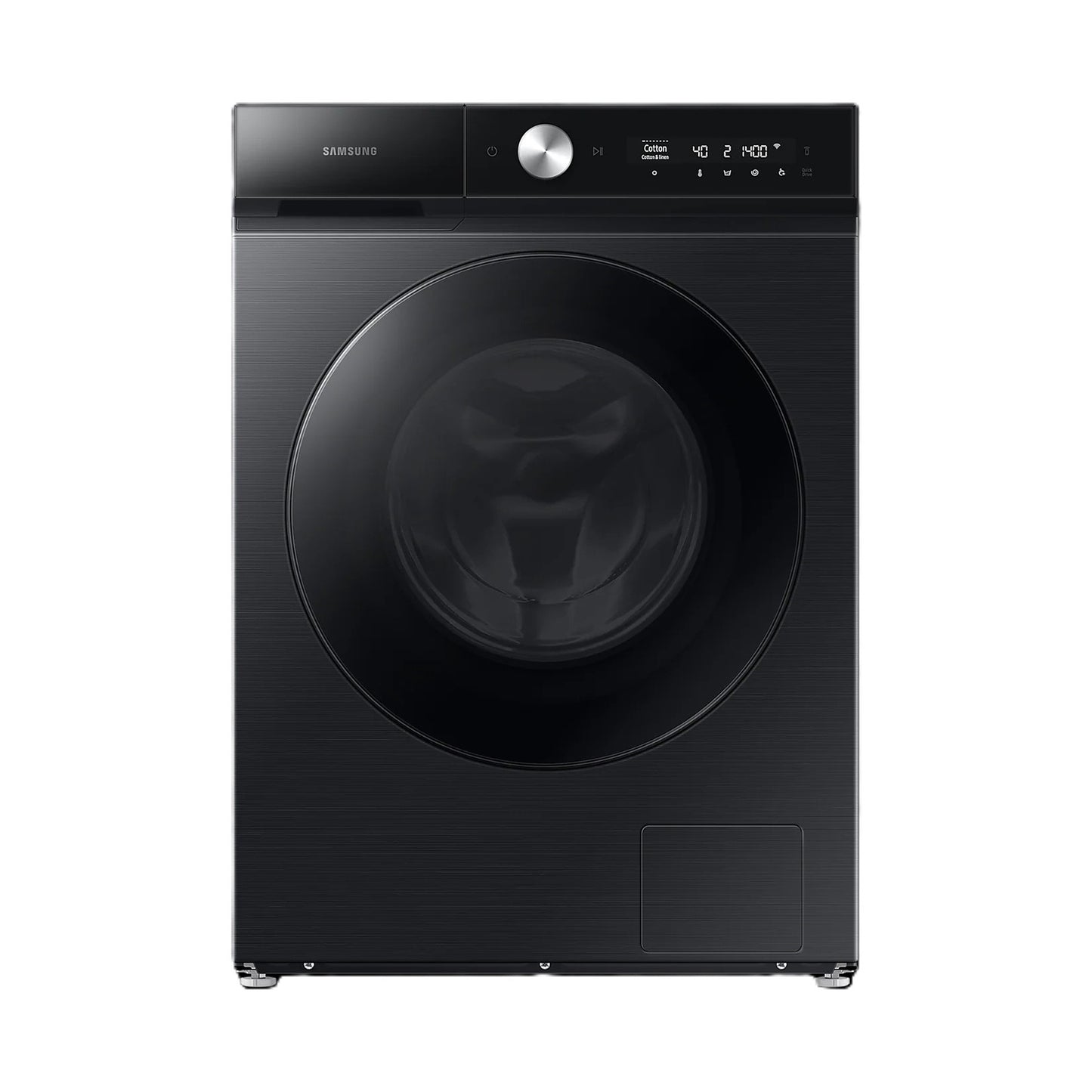 SAMSUNG Washer 12 Kg Front Load 1400RPM Black