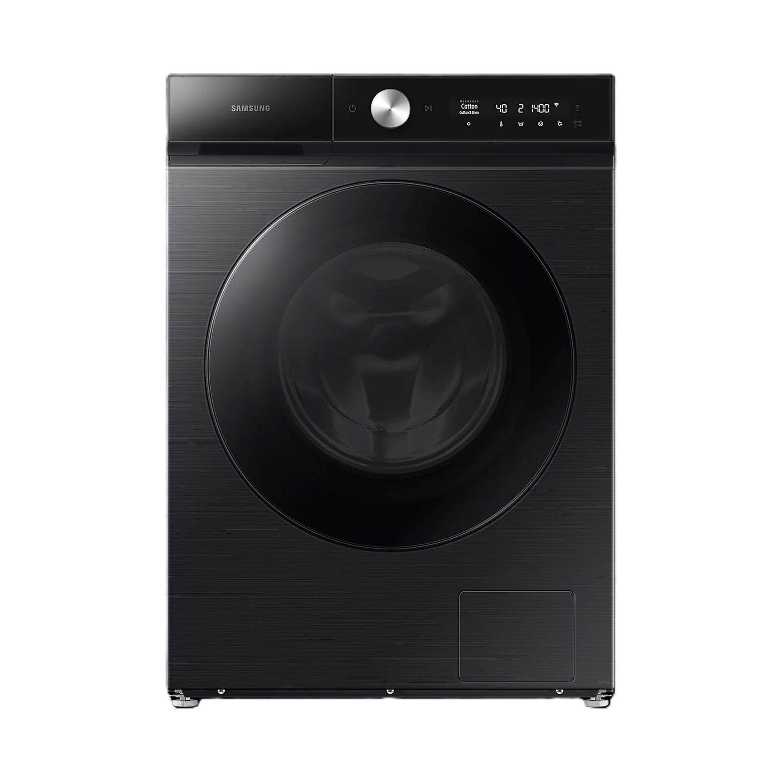 SAMSUNG Washer 12 Kg Front Load 1400RPM Black