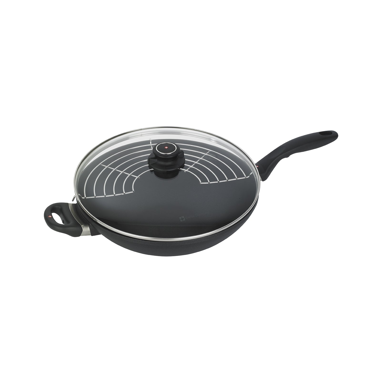SD WOK W/LID 32cm SWISS DIAMOND