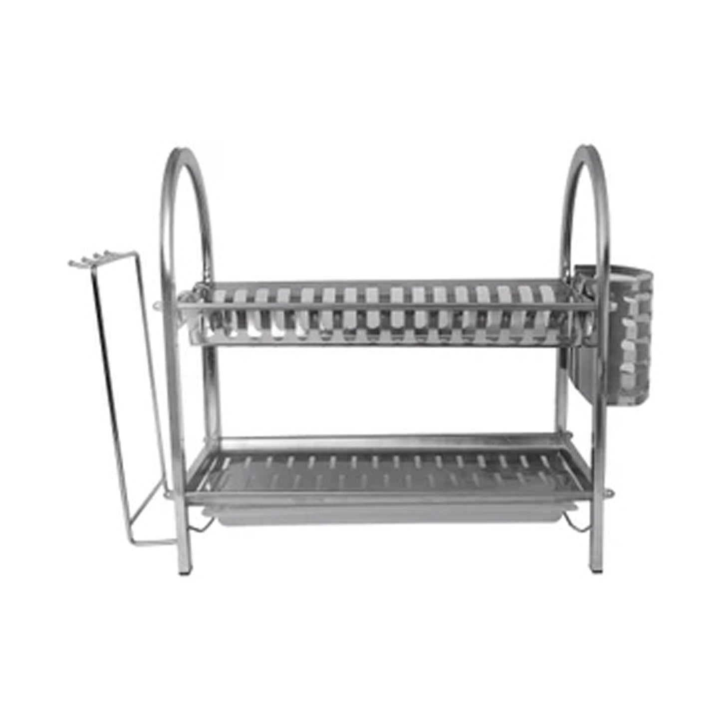"YW DISH RACK ALUM SILVER 65*26*39CM [KEB 24]