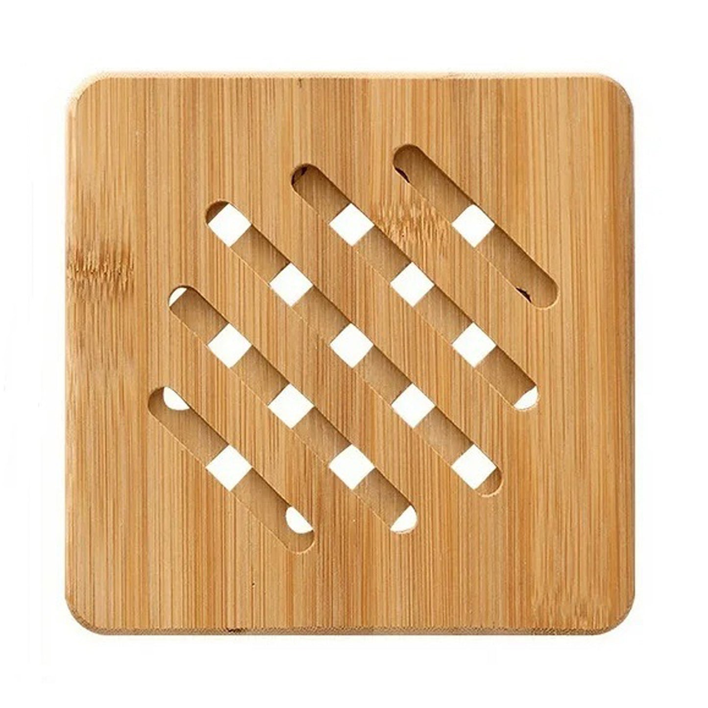 TRIVET MAT SQUARE 15*15CM Wood