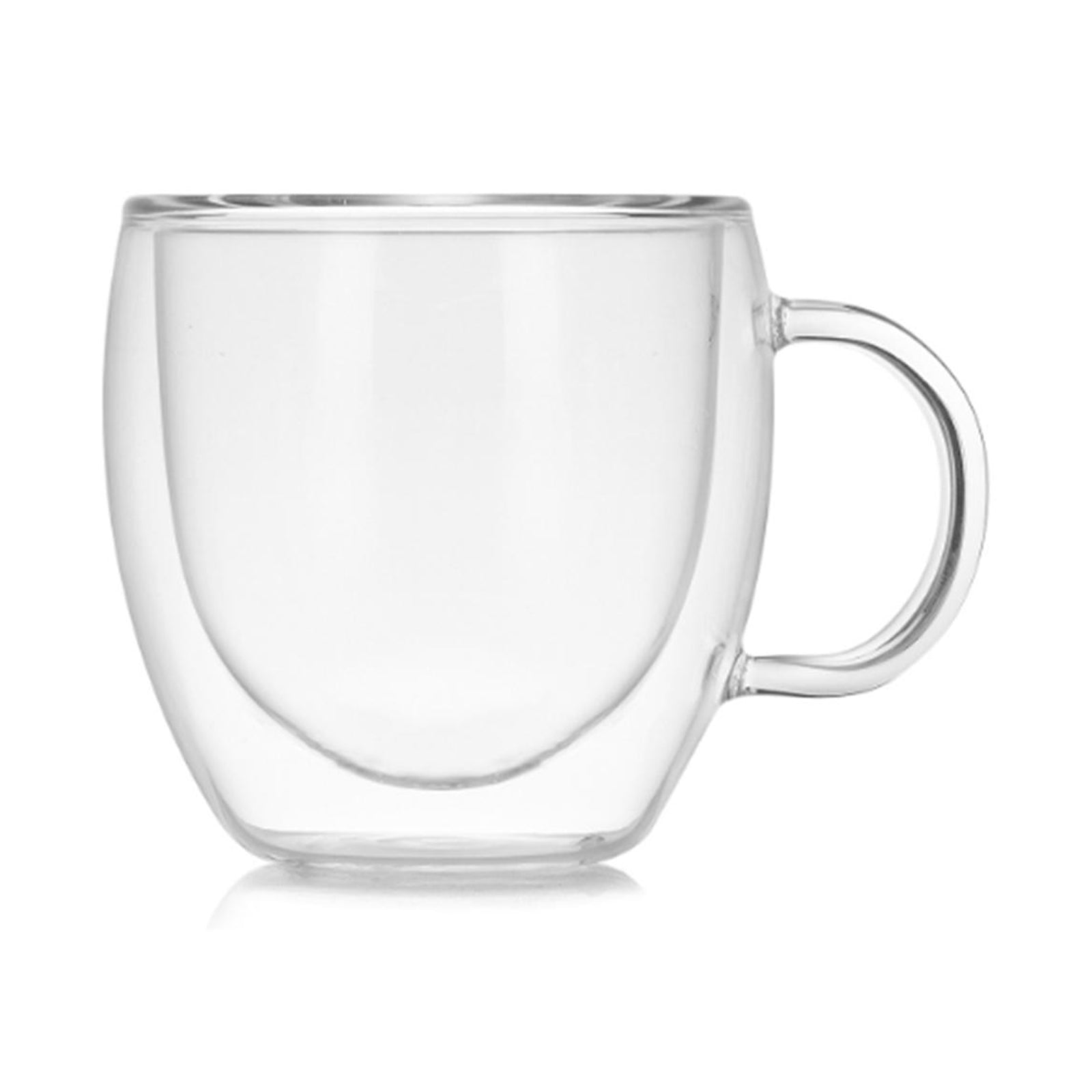 YW DOUBLE WALL GLASS MUG 350ML