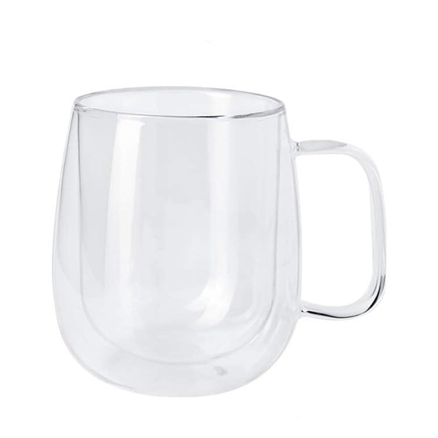 DOUBLE WALL GLASS MUG 85ML  [KEB 2-14]