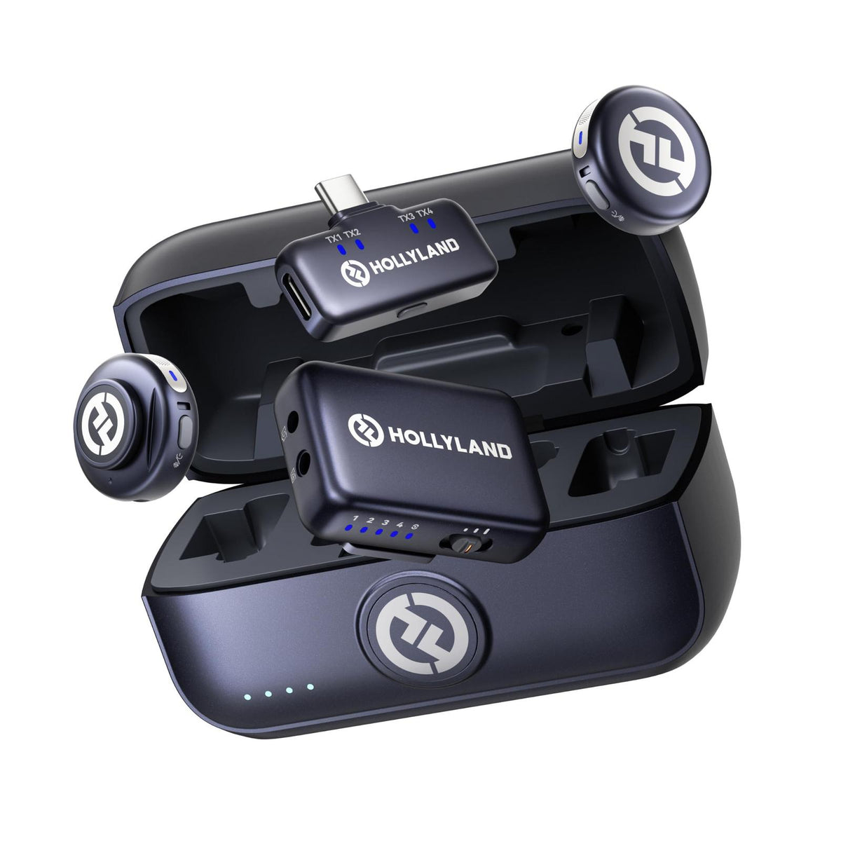 HOLLYLAND LARK M3 Combo - 2TX & 1RX Wireless Mic - Black HOLLY LAND