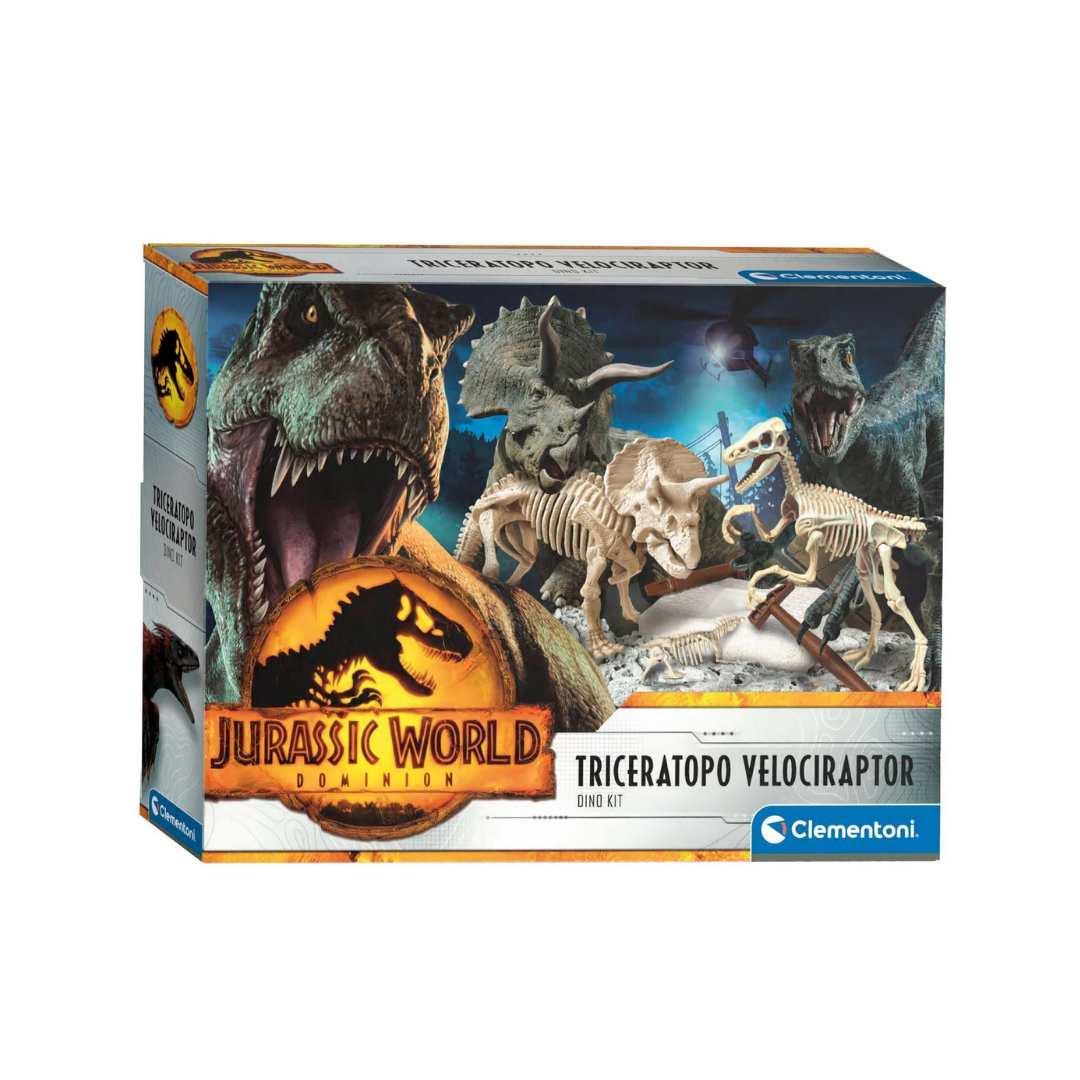 Clementoni Triceratops And Velociraptor Jurassic World Clementoni