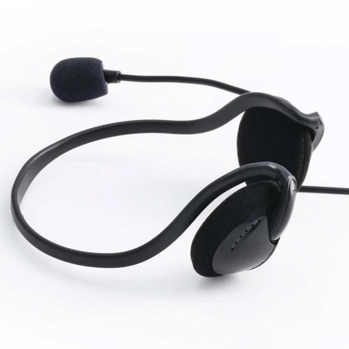 Hama NHS-P100 V2 PC Office Headset w/ Neckband, Black