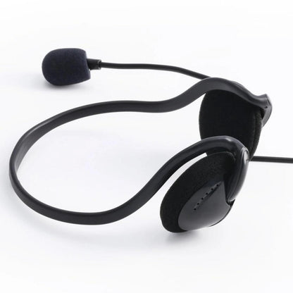 Hama NHS-P100 V2 PC Office Headset w/ Neckband, Black HAMA