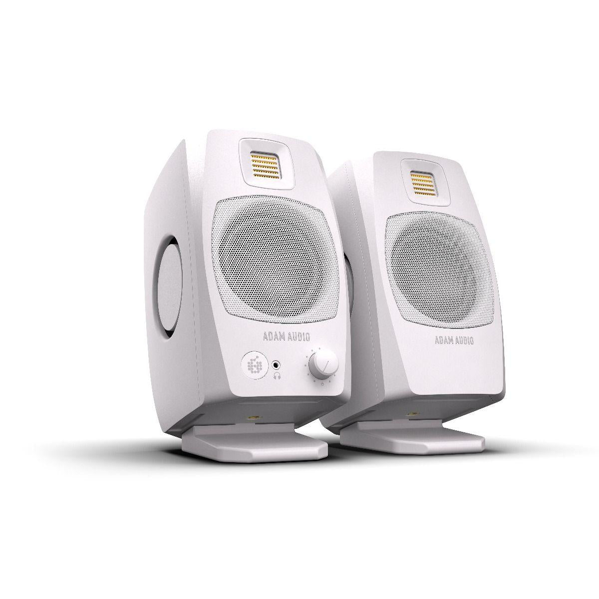 ADAM Audio D3V Desktop Monitors, White (Sold in Pairs)