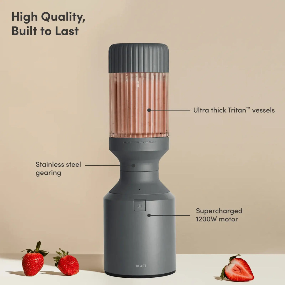 Beast mega 1200 plus blender-Charcoal BEAST
