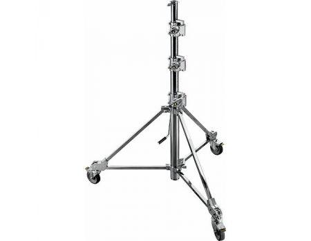 Avenger Strato Safe 43 Stand with Braked Wheels (Chrome-plated,14')