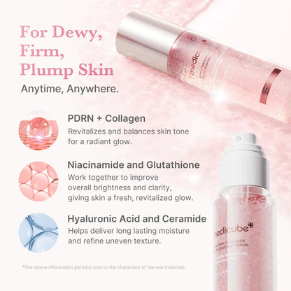 PDRN Pink Collagen Glow Jelly Mist Serum MEDICUBE