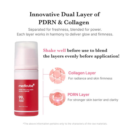 PDRN Pink Collagen Bubble Serum MEDICUBE