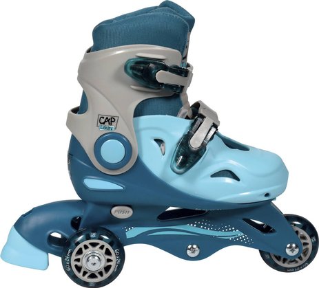 Rollers Evolutifs 3 Roues Taille 27-30 Bleu Cap Loisirs