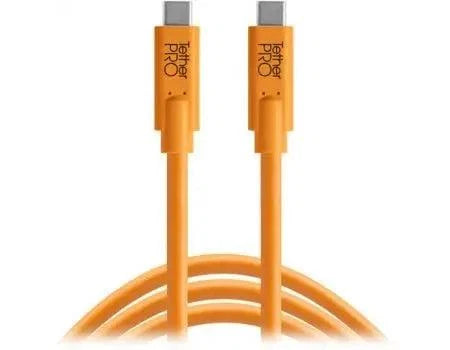 Tether Tools TetherPro USB Type-C Male to USB Type-C Male Cable (15', Orange)
