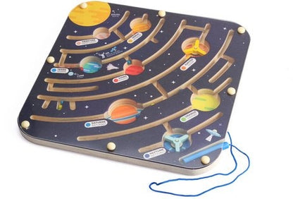 Magnetic Labyrinth Wooden Planets Atelier Du Bois