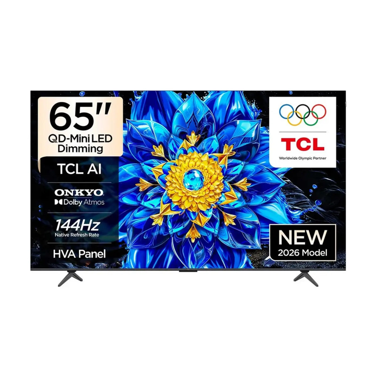 TCL 65" Premium QD-Mini LED TV ONKYO 144HZ