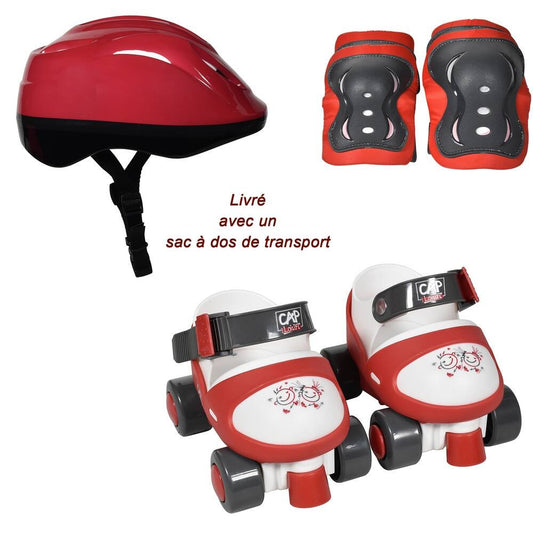 Patins Ajustables Avec 3 Protection Cap Loisirs