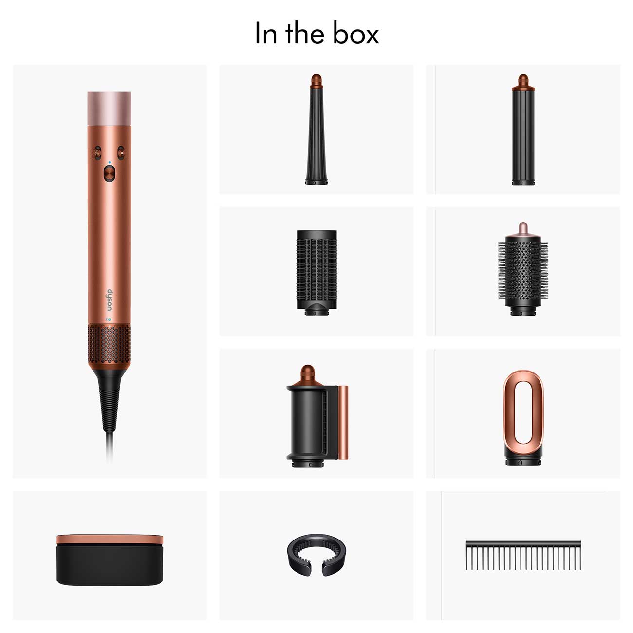 Dyson Airwrap MultiStyler & Dryer (Straight To Wavy) 1300W - box contents