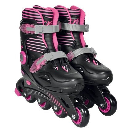 Rollers En Ligne Ajustables 33-36 Rose Cap Loisirs