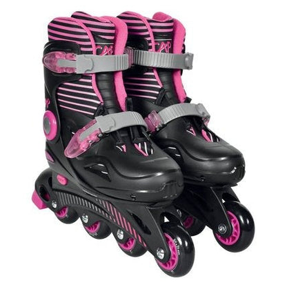 Rollers En Ligne Ajustables 33-36 Rose Cap Loisirs