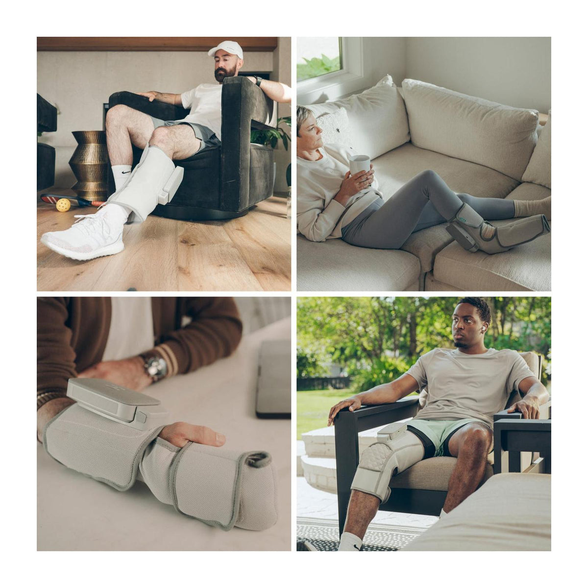 HoMedics Modulair Knee Support Wrap + Controller Model SR-CMXKE10HBND