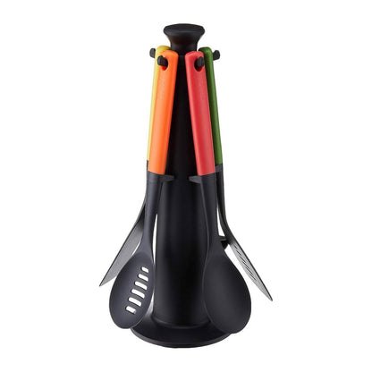 Joseph Joseph Duo Utensil Set with Storage Stand, Multicolour (5 Piece) JOSEPH