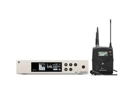 Sennheiser Wireless Bodypack TX with ME 2-II Omnidirectional Lavalier Microphone and rack mount RX - Cinegear Middle-East S.A.L