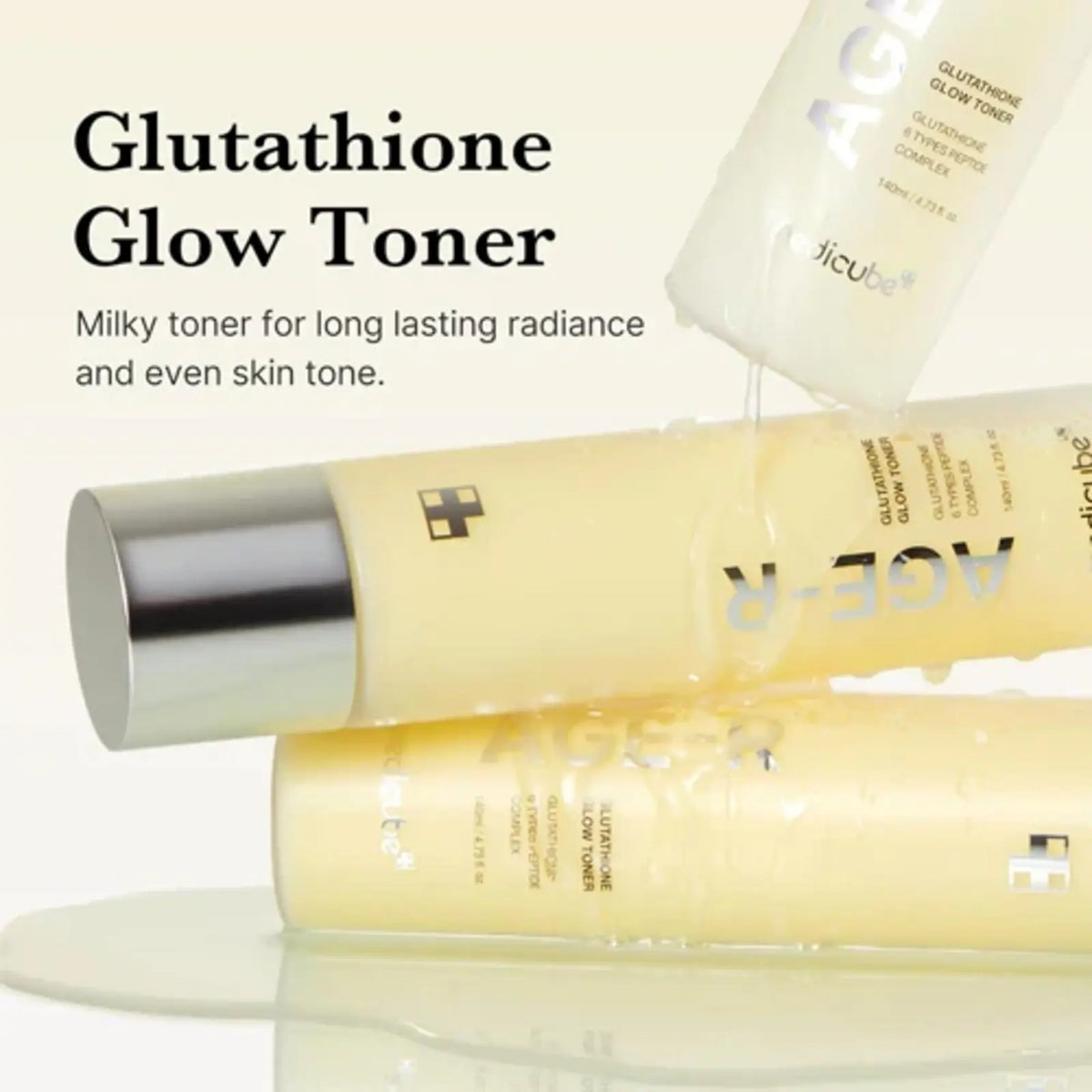AGE-R Glutathione Glow Milk Toner MEDICUBE
