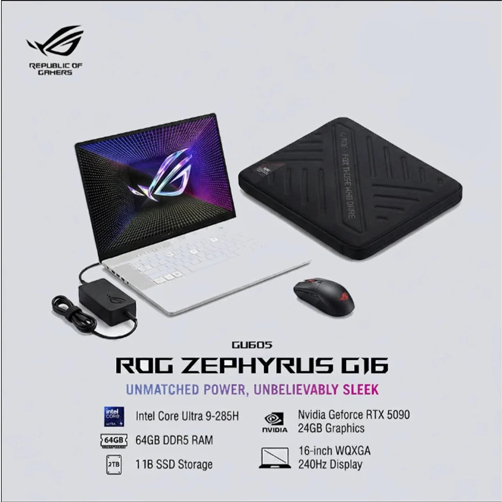 ASUS ROG Zephyrus G16 GU605CX-QR099 - Core Ultra 9 285H - Nividia RTX 5090 24GB Asus