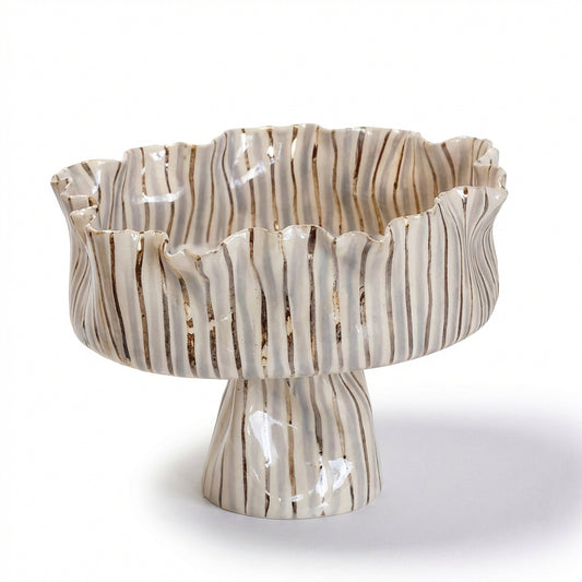 Handmade Ceramic Ripple Bowls V home