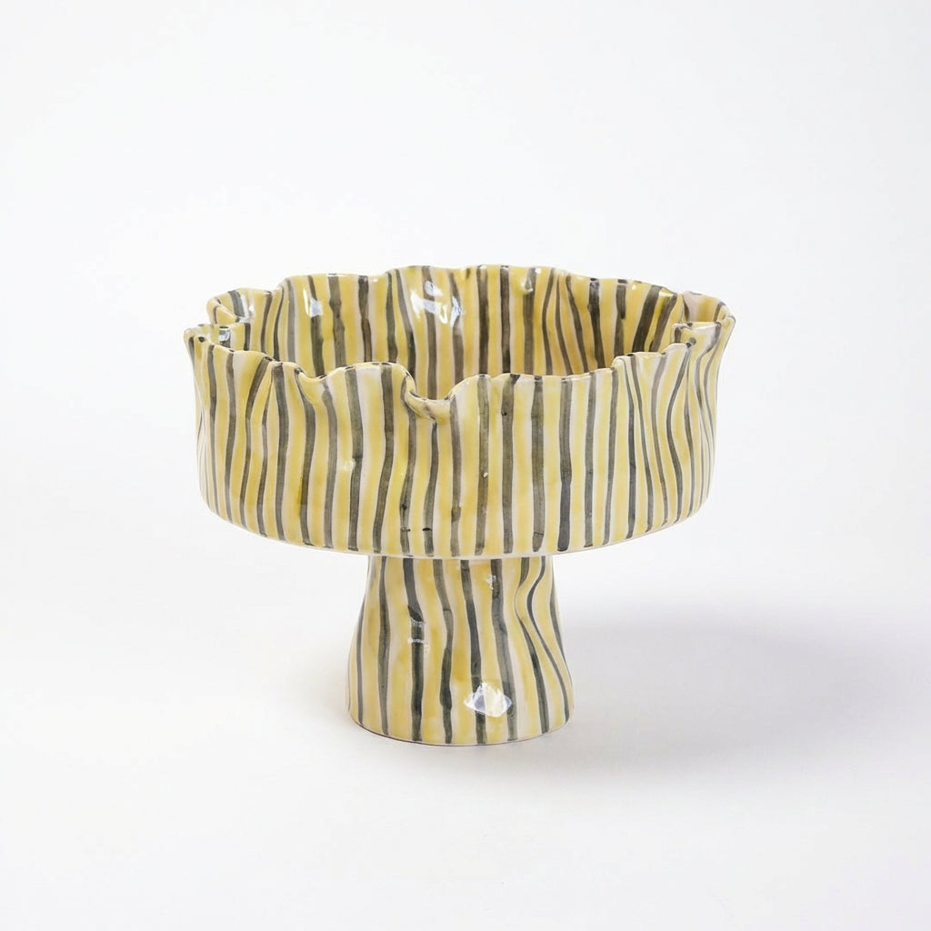 Handmade Ceramic Ripple Bowls V home