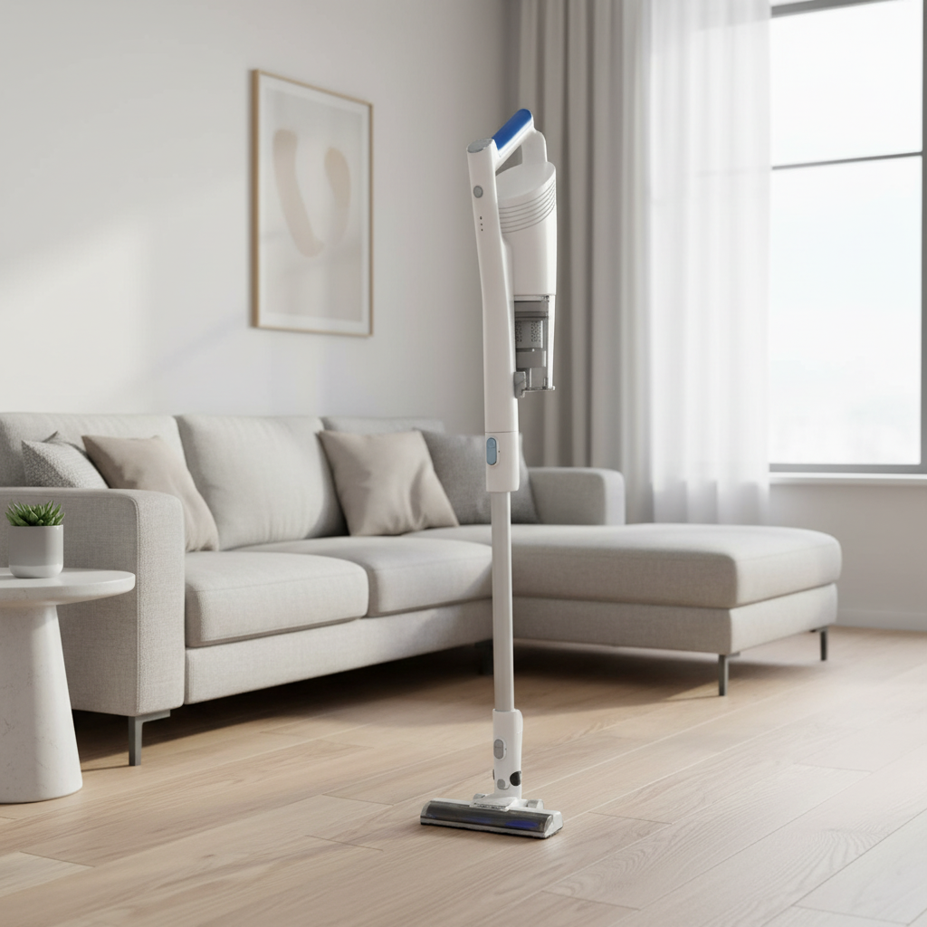 Blueberry Stick Vacuum Cleaner 150W in modern living room