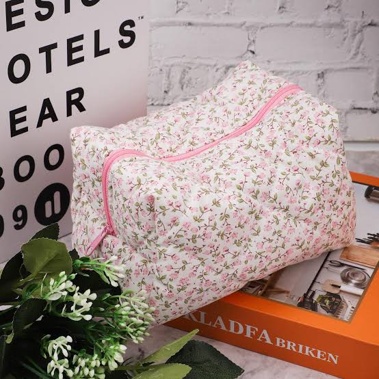 Pink Floral Print Hair Dryer Bag CHN