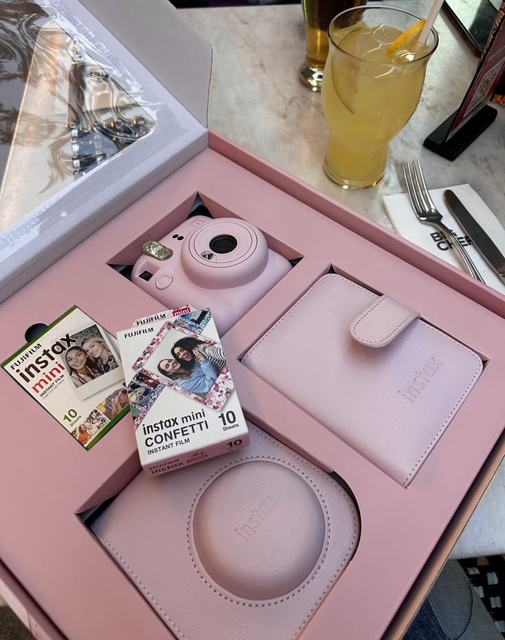 Instax Mini 12 Instant Camera Promo Kit - Pink