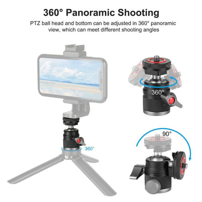 Ball Head Tripod Mount with Cold Shoe