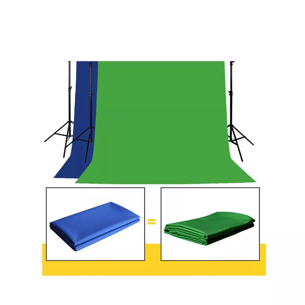Green Chroma Double-Sided Background Cloth 2X3M