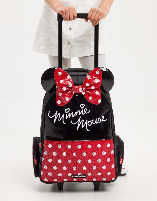 Smiggle Red Minnie Mouse Trolley Backpack Smiggle