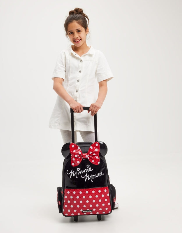 Smiggle Red Minnie Mouse Trolley Backpack Smiggle