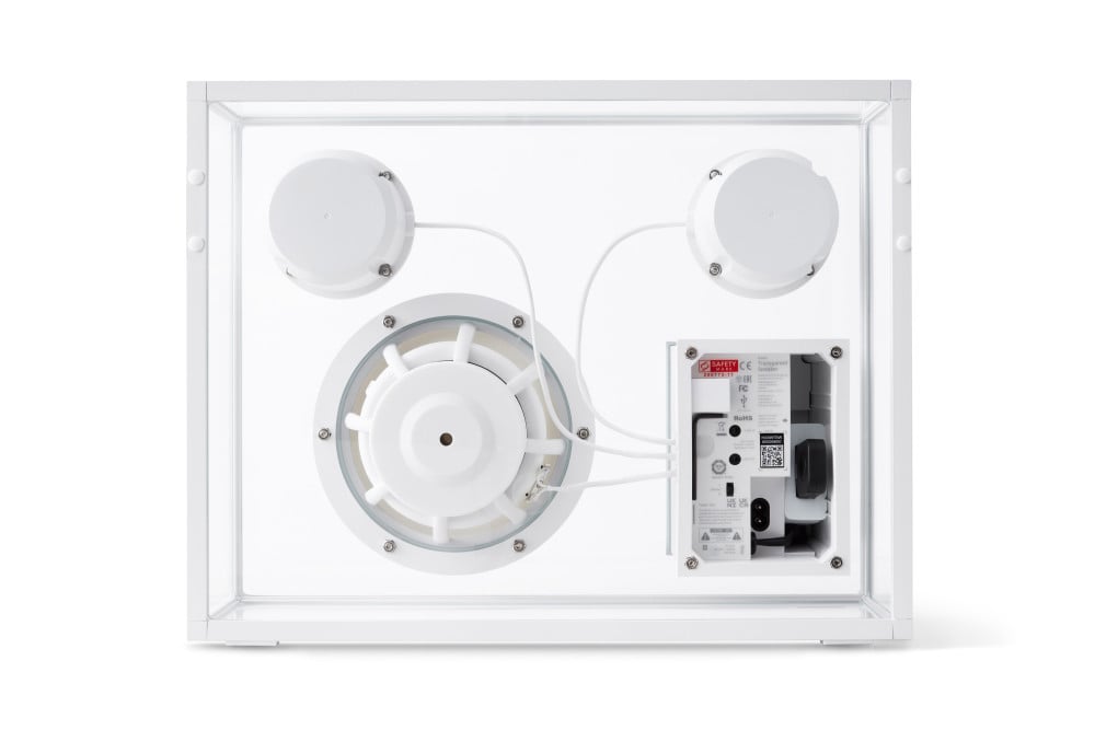 TRANSPARENT Large Speaker  2 × 3’’ + Woofer: 1 × 6.5’’ White