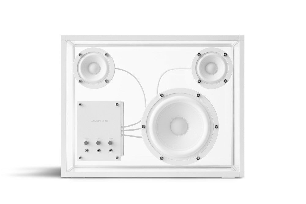 TRANSPARENT Large Speaker  2 × 3’’ + Woofer: 1 × 6.5’’ White